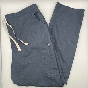 Women's Figs Kade Cargo‎ Scrub Pants Dark Gray Large Tall L/T EUC
